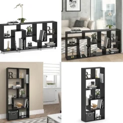 Raumteiler Noa Schwarz 160.6 x 67.2 cm Vicco