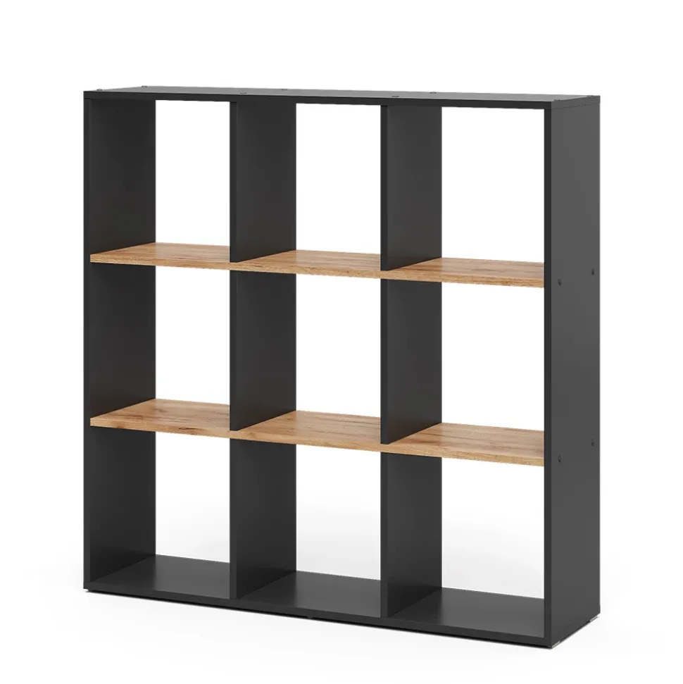 Raumteiler Nove Anthrazit/Goldkraft Eiche 107.2 x 107.8 cm Vicco