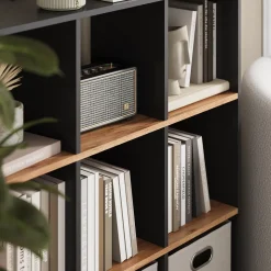 Raumteiler Nove Anthrazit/Goldkraft Eiche 107.2 x 107.8 cm Vicco