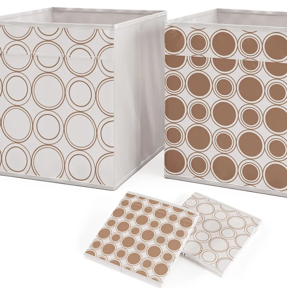 Raumteiler Nove Weiß 104 x 108 cm mit 4 Faltboxen opt.2 Vicco