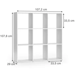 Raumteiler Nove Weiß 104 x 108 cm Vicco
