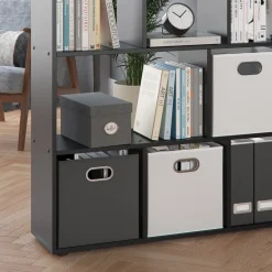 Raumteiler Pilar Schwarz 131.6 x 143 cm Vicco