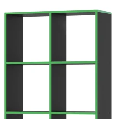 Raumteiler Scutum Schwarz/Grün 143 x 72 cm Vicco