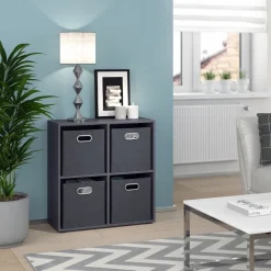 Raumteiler Tetra Grau 72.6 x 72 cm Vicco