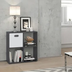 Raumteiler Tetra Grau 72.6 x 72 cm Vicco