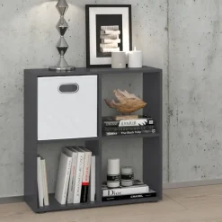 Raumteiler Tetra Grau 72.6 x 72 cm Vicco