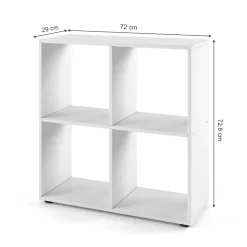 Raumteiler Tetra Weiß 72.6 x 72 cm Vicco