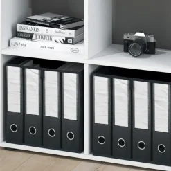 Raumteiler Tetra Weiß 72.6 x 72 cm mit 2 Faltboxen Vicco