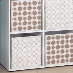 Raumteiler Tetra Weiß 72.6 x 72 cm mit 4 Faltboxen opt.2 Vicco