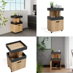 Rollcontainer Goldkraft Eiche 50 x 88.6 cm Vicco