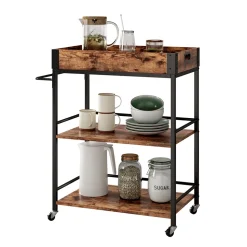 Rollcontainer Fyrk Eiche rustikal 65 x 84.5 cm Vicco