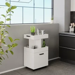 Rollcontainer Kamber Weiß 50 x 88.6 cm Vicco