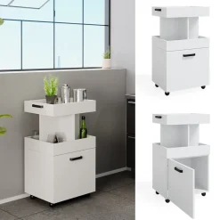 Rollcontainer Kamber Weiß 50 x 88.6 cm Vicco