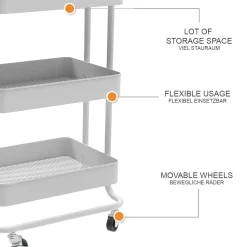 Rollcontainer Tron Weiß 45.9 x 78.7 cm Vicco