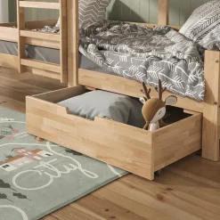 Rollschublade Teddy Naturholz 92 x 89 cm Vitalispa