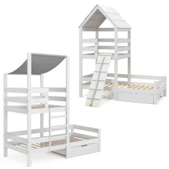 Rollschublade Teddy Weiß 92 x 89 cm Vitalispa