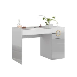 Schminktisch Adela Weiß 115 cm mit 3 Schubladen Vicco