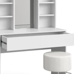 Schminktisch Alexa Weiß 93 cm mit Hocker Vicco