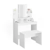 Schminktisch Ania Weiß 80 cm mit Bank Vicco