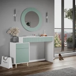 Schminktisch Arles Grün 120 cm Vicco