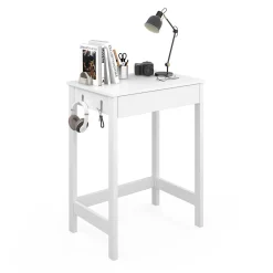 Schreibtisch Surrey Weiß 60 x 40 cm mit Schublade Vicco