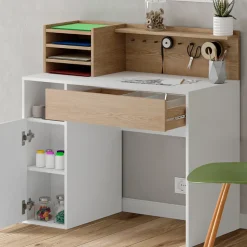 Schreibtisch Weiß/Sonoma 100 x 50 cm Vicco