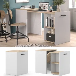 Schreibtisch Adam Greige/Artisan 60 x 50.4 cm ausziehbar Vicco