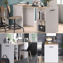 Schreibtisch Adam Greige/Artisan 60 x 50.4 cm ausziehbar Vicco