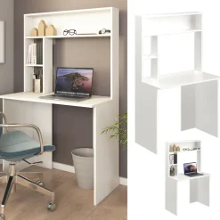 Schreibtisch Albano Weiß 90 x 51.6 cm Vicco