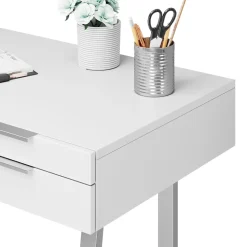 Schreibtisch Alexia Weiß 120 x 50 cm mit Schubladen Vicco