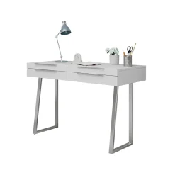 Schreibtisch Alexia Weiß 120 x 50 cm mit Schubladen Vicco