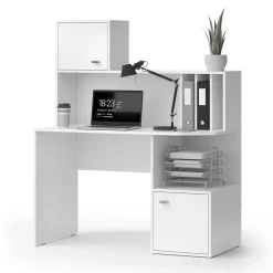 Schreibtisch Alwin Weiß 115 x 55 cm mit 2 Türen Vicco