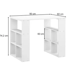Schreibtisch Arwen Weiß 90 x 60 cm Vicco