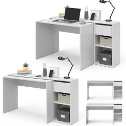 Schreibtisch Ben Weiß 145 x 46.4 cm Vicco