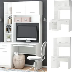 Schreibtisch Crossline Weiß 120.1 x 59.5 cm Vicco