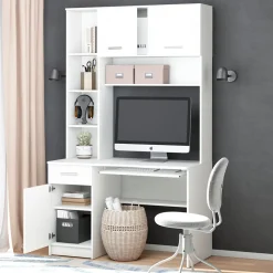 Schreibtisch Crossline Weiß 120.1 x 59.5 cm Vicco