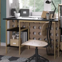 Schreibtisch Elvia Schwarz 120 x 60 cm Vicco