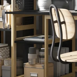 Schreibtisch Elvia Schwarz 120 x 60 cm Vicco