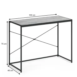 Schreibtisch Fyrk Beton 100 x 45 cm Vicco