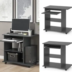 Schreibtisch Harm Anthrazit 80 x 50 cm Vicco