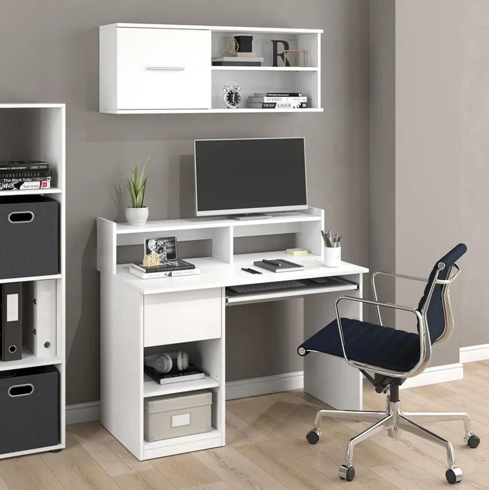 Schreibtisch Keno Weiß 106 x 60 cm Vicco