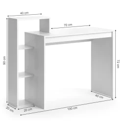 Schreibtisch Leo Weiß 110 x 40 cm Vicco