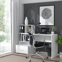 Schreibtisch Lorio Weiß 149.2 x 49.8 cm Vicco