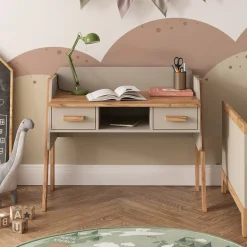 Schreibtisch Malia Cashmere/Artisan 97 x 51 cm mit 2 Schubladen Vitalispa