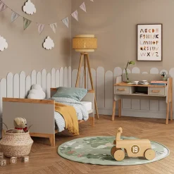 Schreibtisch Malia Cashmere/Artisan 97 x 51 cm mit 2 Schubladen Vitalispa