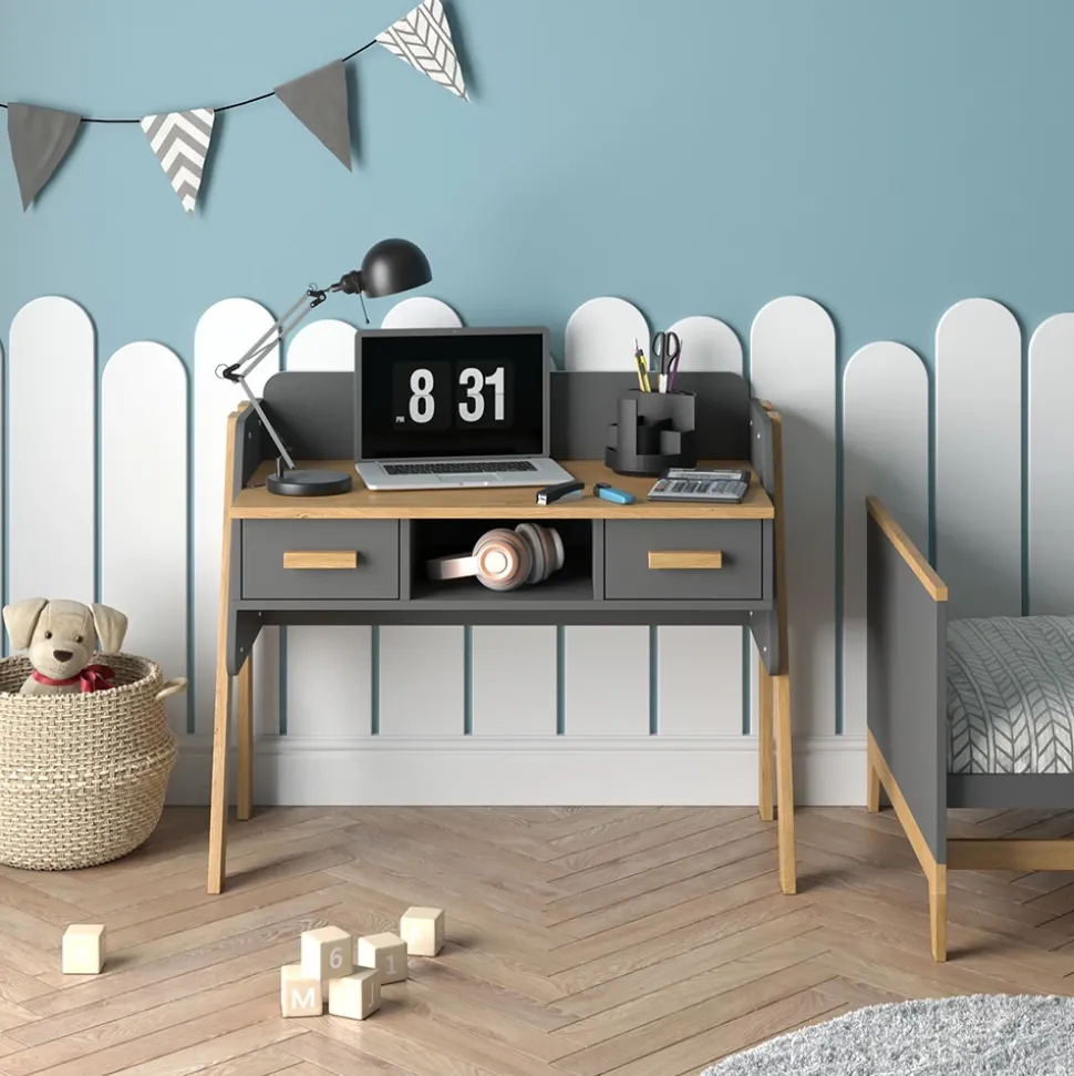 Schreibtisch Malia Grau 97 x 51 cm Vitalispa