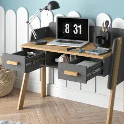 Schreibtisch Malia Grau 97 x 51 cm Vitalispa