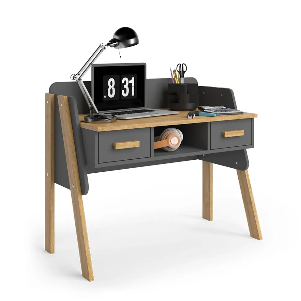 Schreibtisch Malia Grau 97 x 51 cm Vitalispa