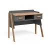 Schreibtisch Malia Grau/Artisan 97 x 51 cm mit 2 Schubladen Vitalispa