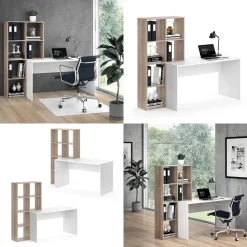 Schreibtisch Mara Weiß/Sonoma 166.8 x 59 cm Vicco